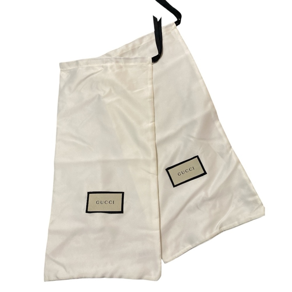 Two Gucci Silk Medium Dust Bags Authentic 17x8 inches